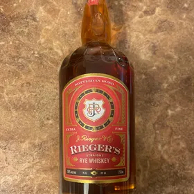 Rieger's Bottled In Bond Straight Rye Whiskey