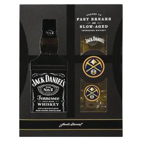 Jack Daniels Black With Denver Nuggets Glasses