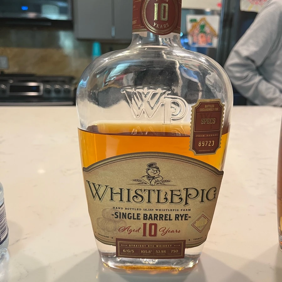 Whistlepig Single Barrel Rye Aged 10 Years (Spec's Barrel 89723)