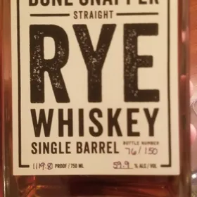 Bonesnapper Straight Rye Whiskey