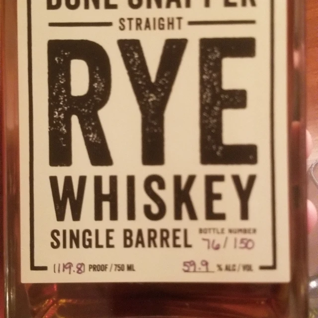 Bonesnapper Straight Rye Whiskey