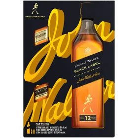 Johnnie Walker Black W 2 50mls Gift