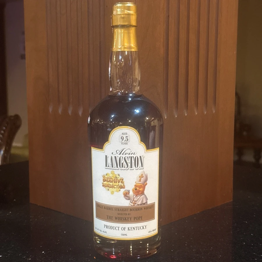 Alvin Langston Single Barrel Bourbon - Beehive Benediction (The Whiskey Pope)