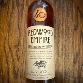 Redwood Empire American Whiskey 40th Anniversary Batch 0001