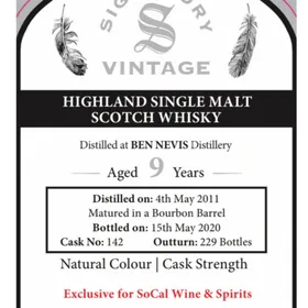 Ben Nevis 9 Year 2011 (Signatory Vintage)