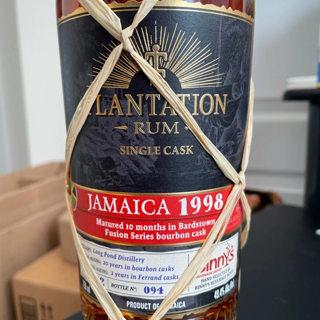 Planteray single cask Jamaica 1998 22 years old (Binny's pick)