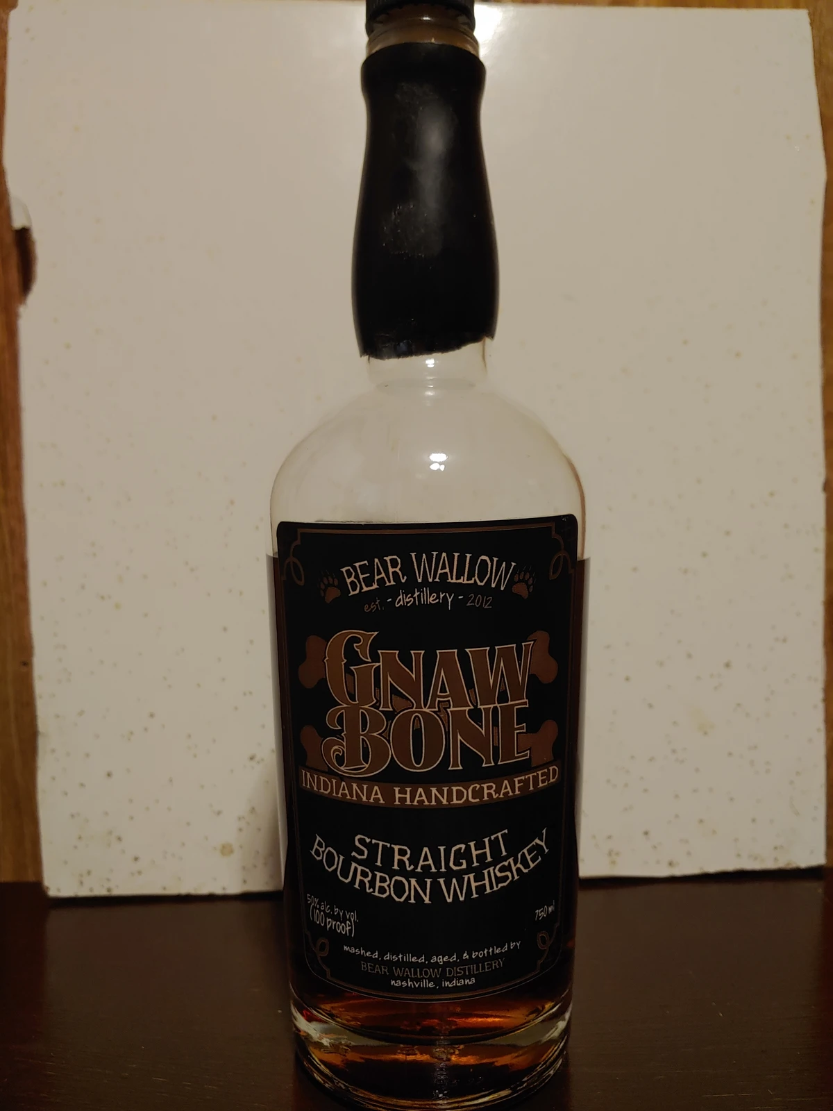 Bear Wallow Distillery Gnaw Bone Straight Bourbon Whiskey