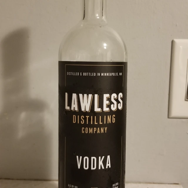 Lawless Distilling Company Vodka