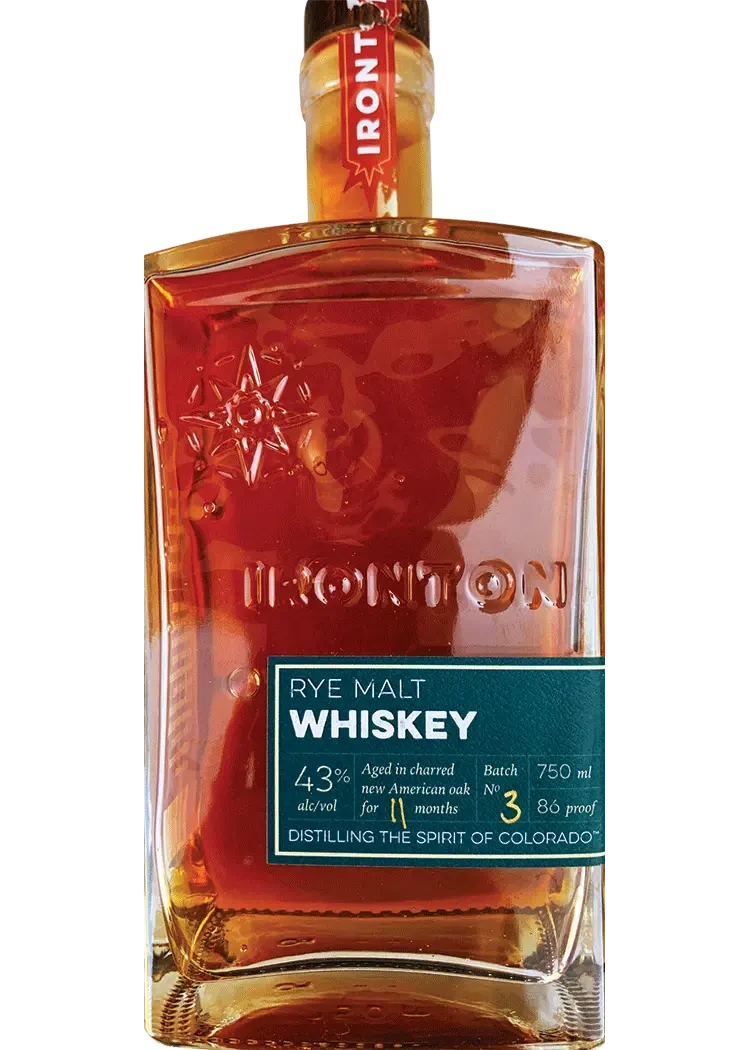 Ironton Colorado Straight Rye Malt Whiskey