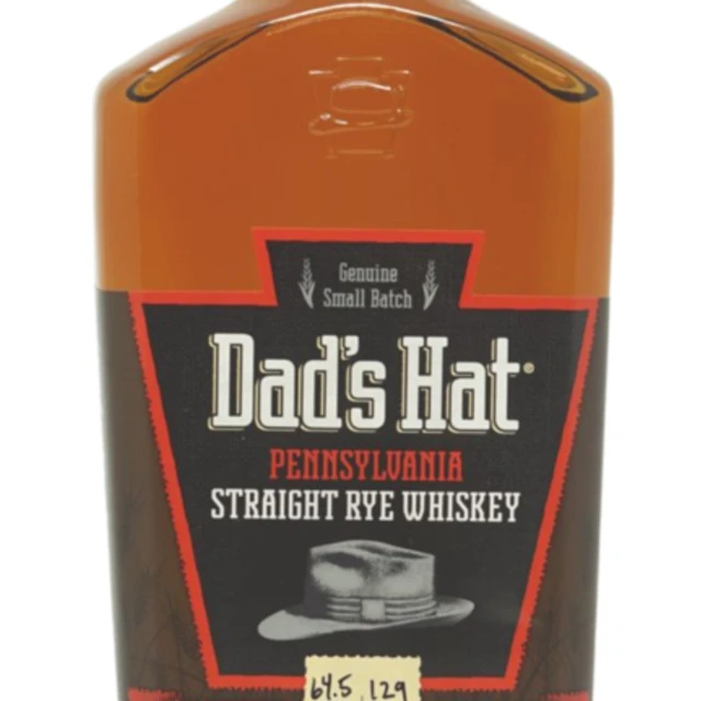Dad's Hat Pennsylvania Rye Single Barrel Cask Strength Whiskey #8 129 Proof - Selected by Seelbach's