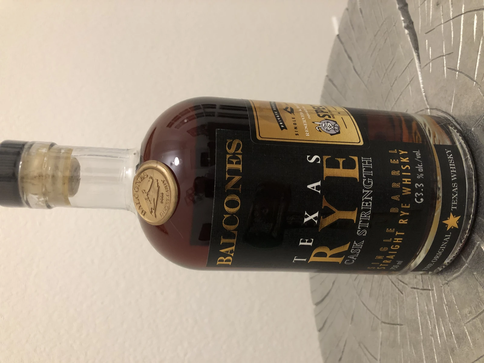 Balcones Texas Rye Cask Strength Single Barrel (Spec's Pick)
