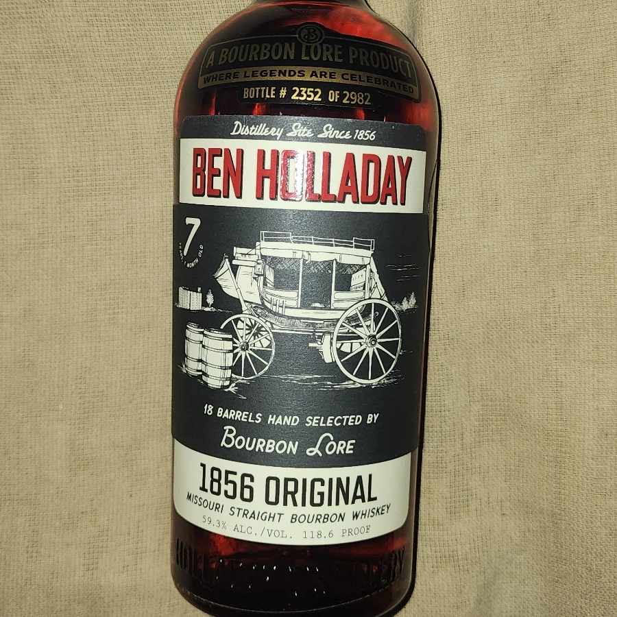 Ben Holladay 1856 Original Missouri Straight Bourbon 18 Barrels