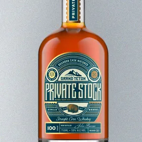 Grand Teton Private Stock Straight Corn Whiskey (2021 Release)