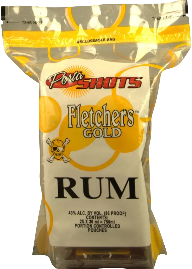 Portashots Fletchers Gold Rum