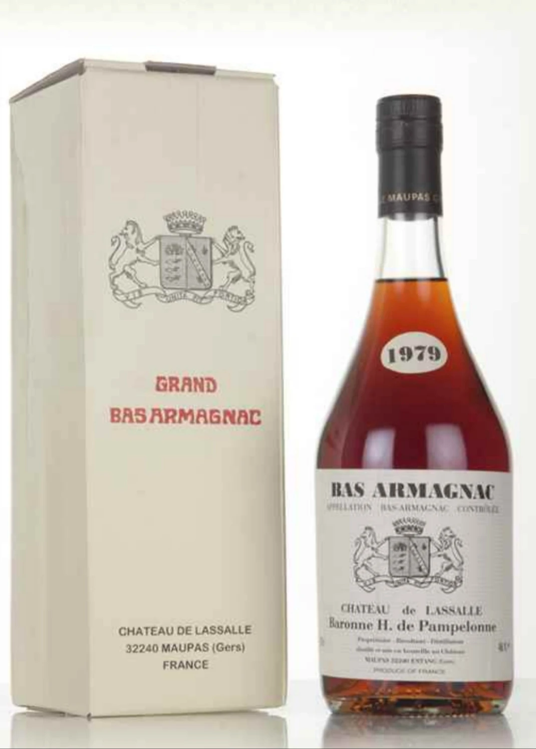 Chateau de Lassalle Vintage Grand Bas Armagnac 1979