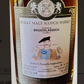 Bruichladdich 2007 "Robin's French Inspiration" (Malts of Scotland)
