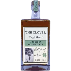 The clover single barrel straight rye whiskey