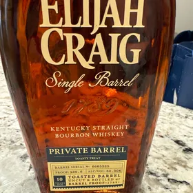 Elijah Craig Single Barrel "Toasty Treat" Private Toasted Barrel
