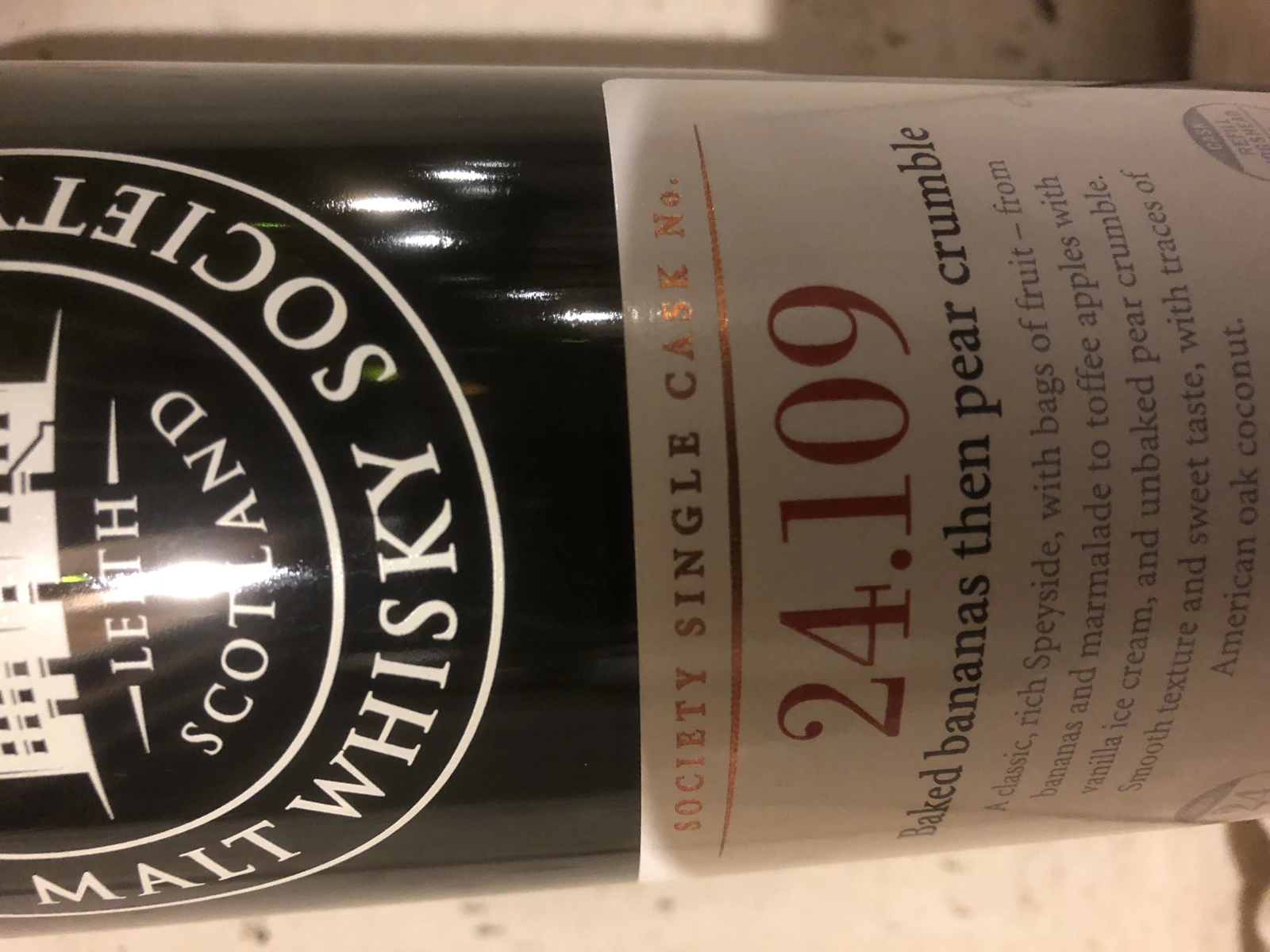Baked Bananas Pear Crumble 24.109 (SMWS)