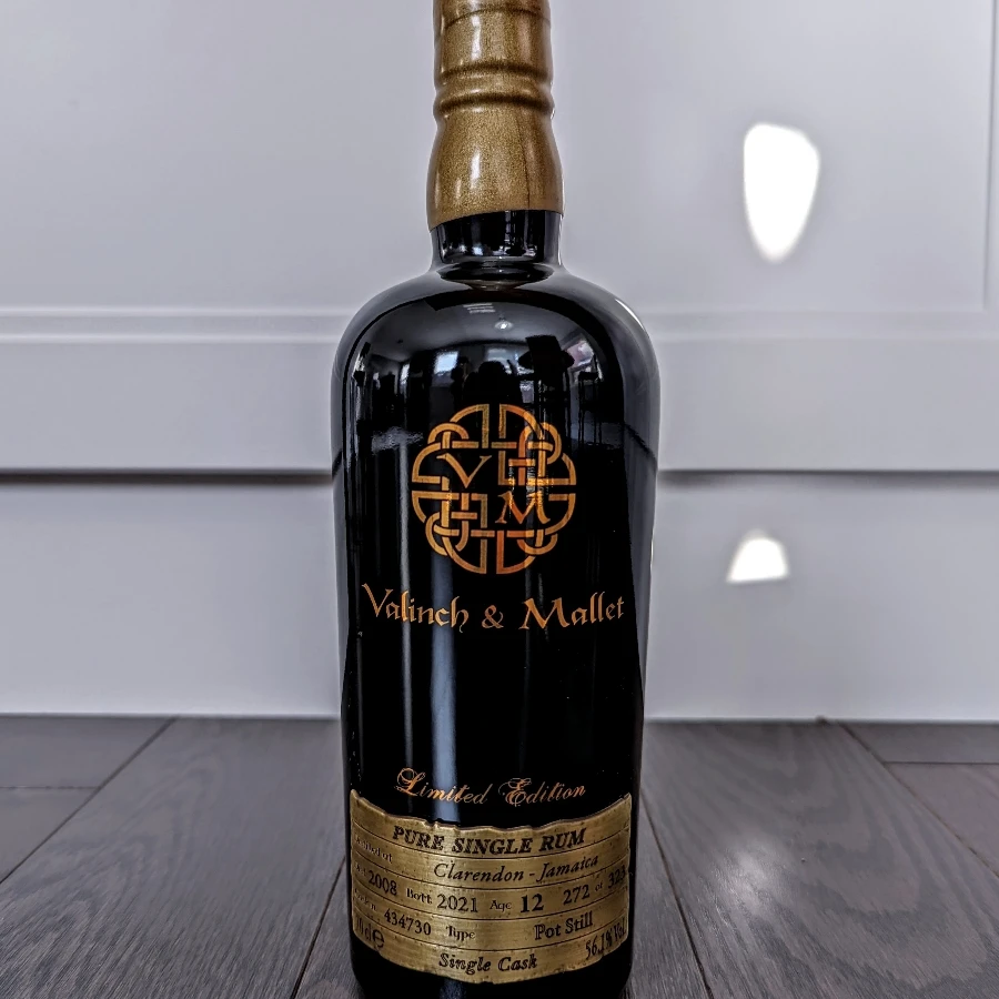 Valinch & Mallet Clarendon 2008 12 Year Jamaican Rum