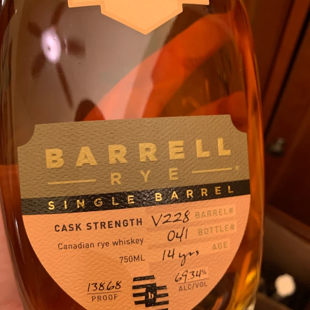 Barrell Rye Single Barrell V228