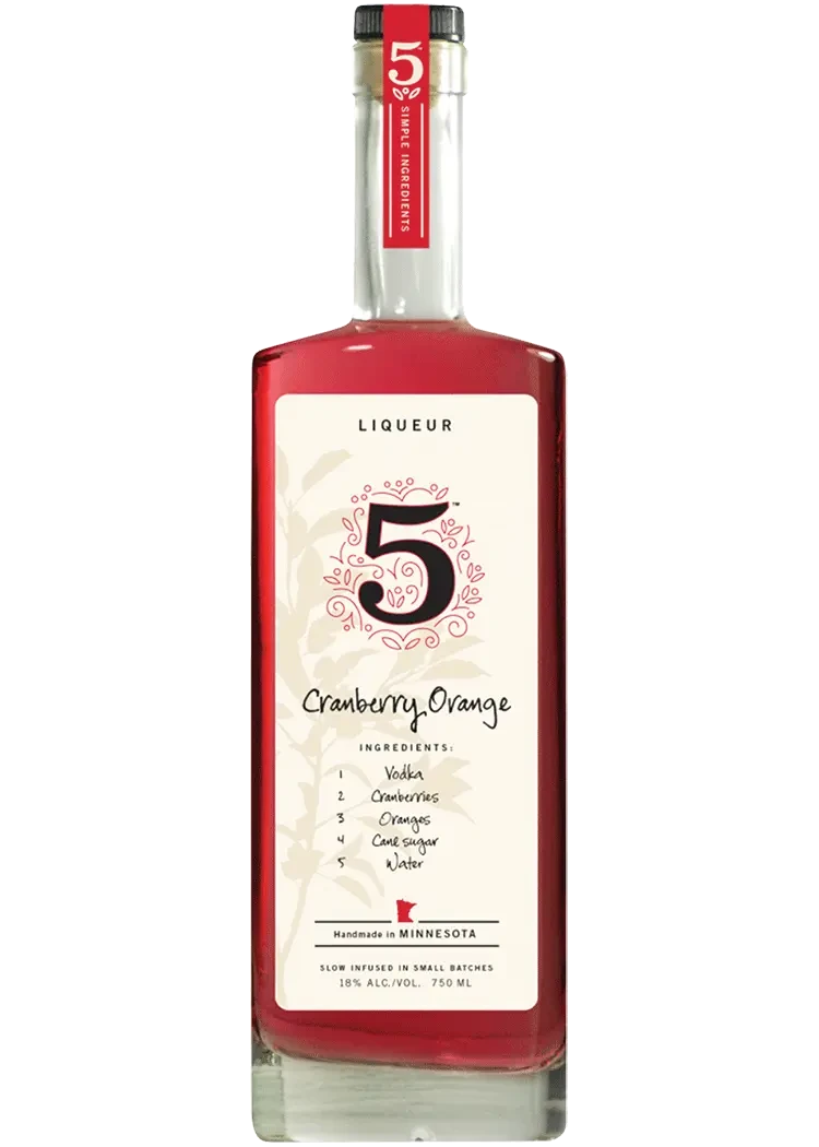 5 Cranberry Orange Liqueur