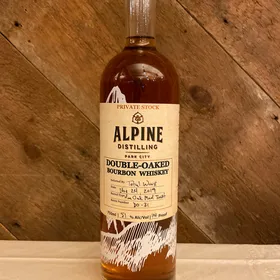 Alpine Distilling Double-Oaked Bourbon Whiskey Private Stock (Total Wine - 2018)