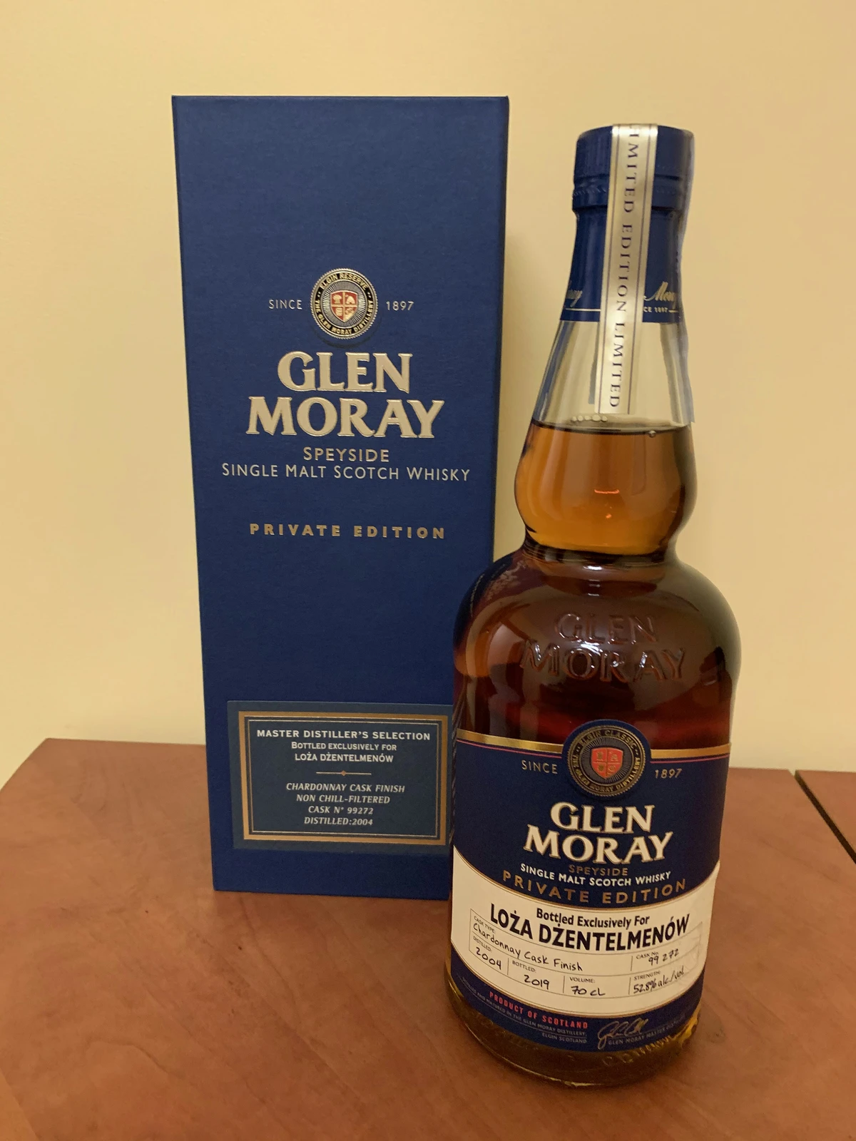 Glen Moray 2004 Private Edition Chardonnay Cask Finish