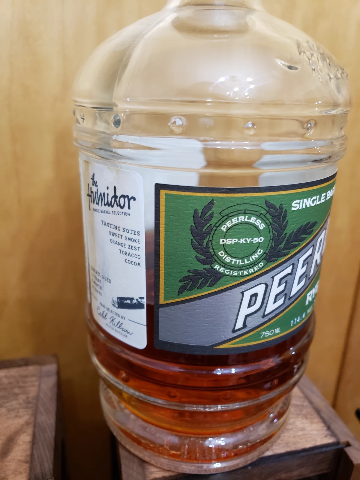 Peerless Single Barrel Kentucky Straight Rye "Humidor"