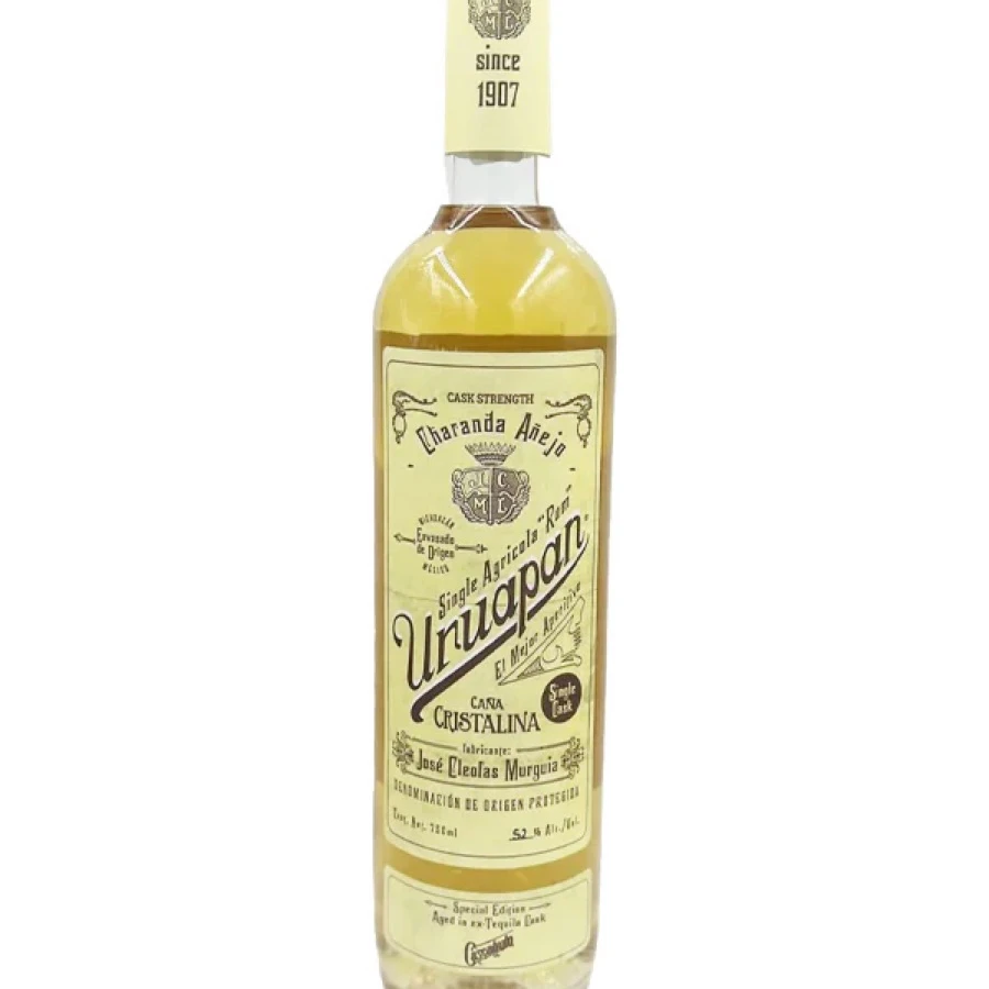 Uruapan Charanda Añejo Caña Cristalina Cask Strength Single Agricola "Rum"