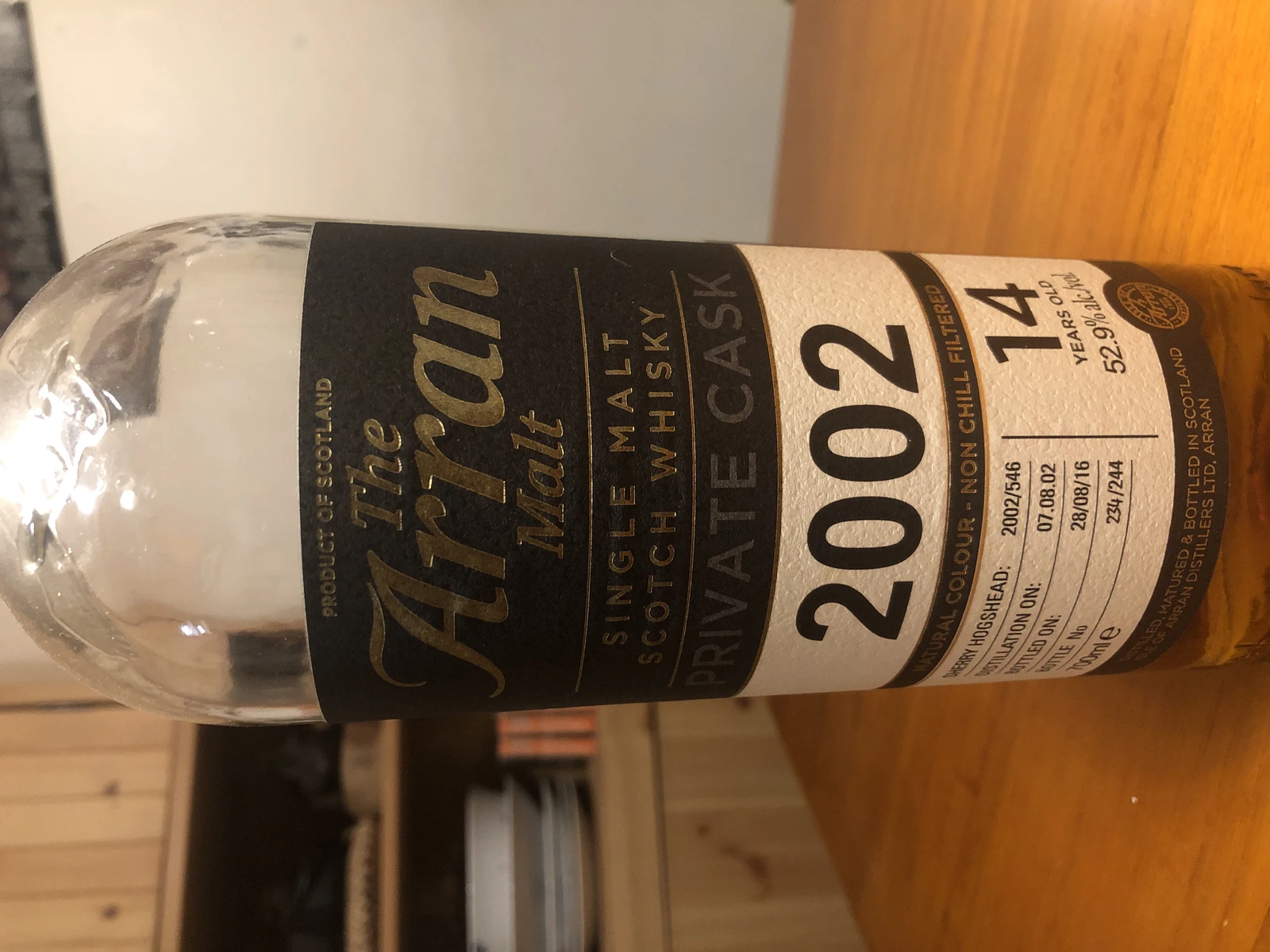 Arran private cask, 2002 14 years