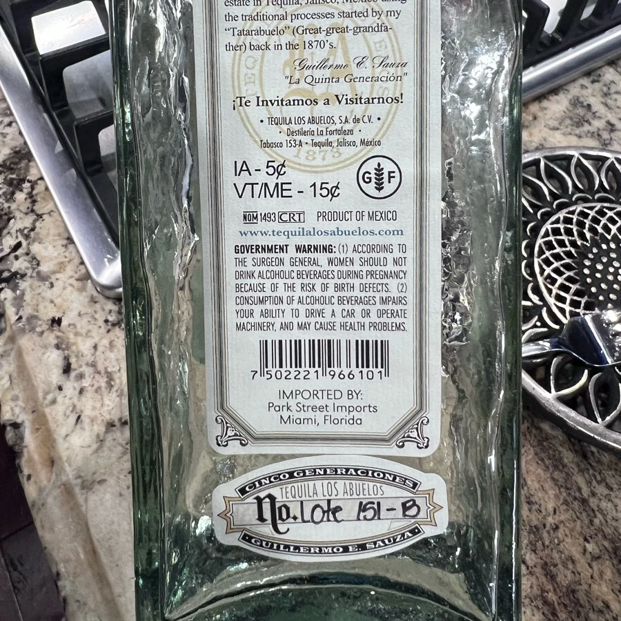 Fortaleza Lot 151-B Blanco Tequila