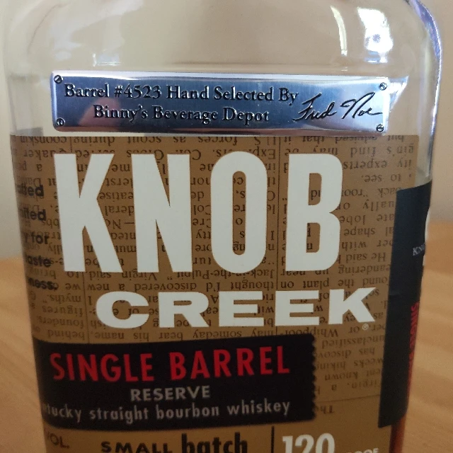Knob Creek Single Barrel Reserve - Binny's #4523