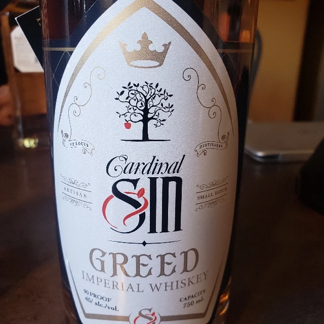 Cardinal Sin Greed Imperial Whiskey