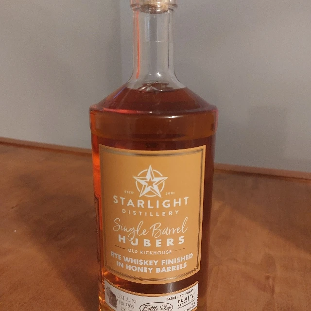 Starlight Single Barrel Huber's Old Rickhouse Rye Finished in Honey Barrels (CWBS)