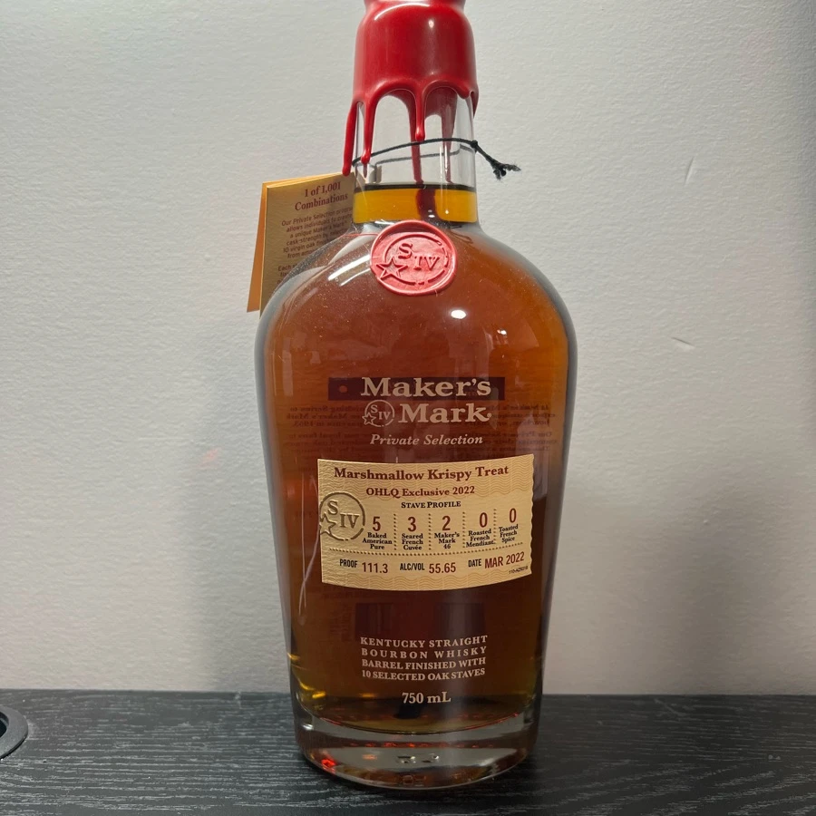Makers Mark Private Selection: OHLQ 2022 Marshmallow Krispy Treat