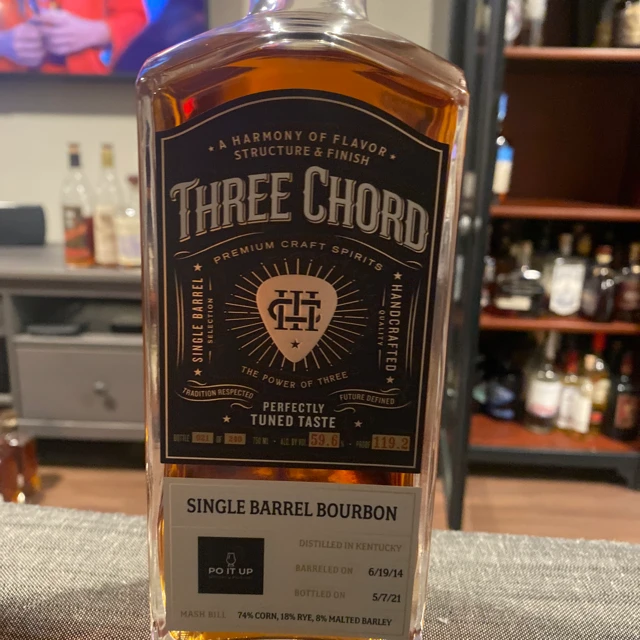 Three Chord Single Barrel Bourbon (Po It Up Pick)