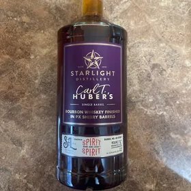 Starlight Distillery Carl T. Hubers Single Barrel Bourbon Whiskey Finished in PX Sherry Barrels (St  Louis Bourbon Society)