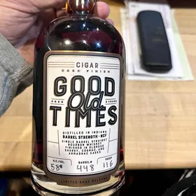 Good Old Times Cigar Cask Finish Barrel Strength Sherry, Cognac, and Armagnac Finish