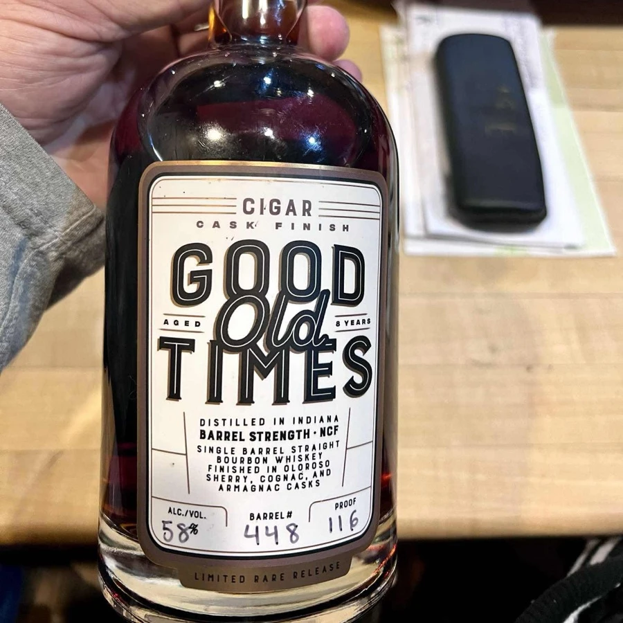 Good Old Times Cigar Cask Finish Barrel Strength Sherry, Cognac, and Armagnac Finish