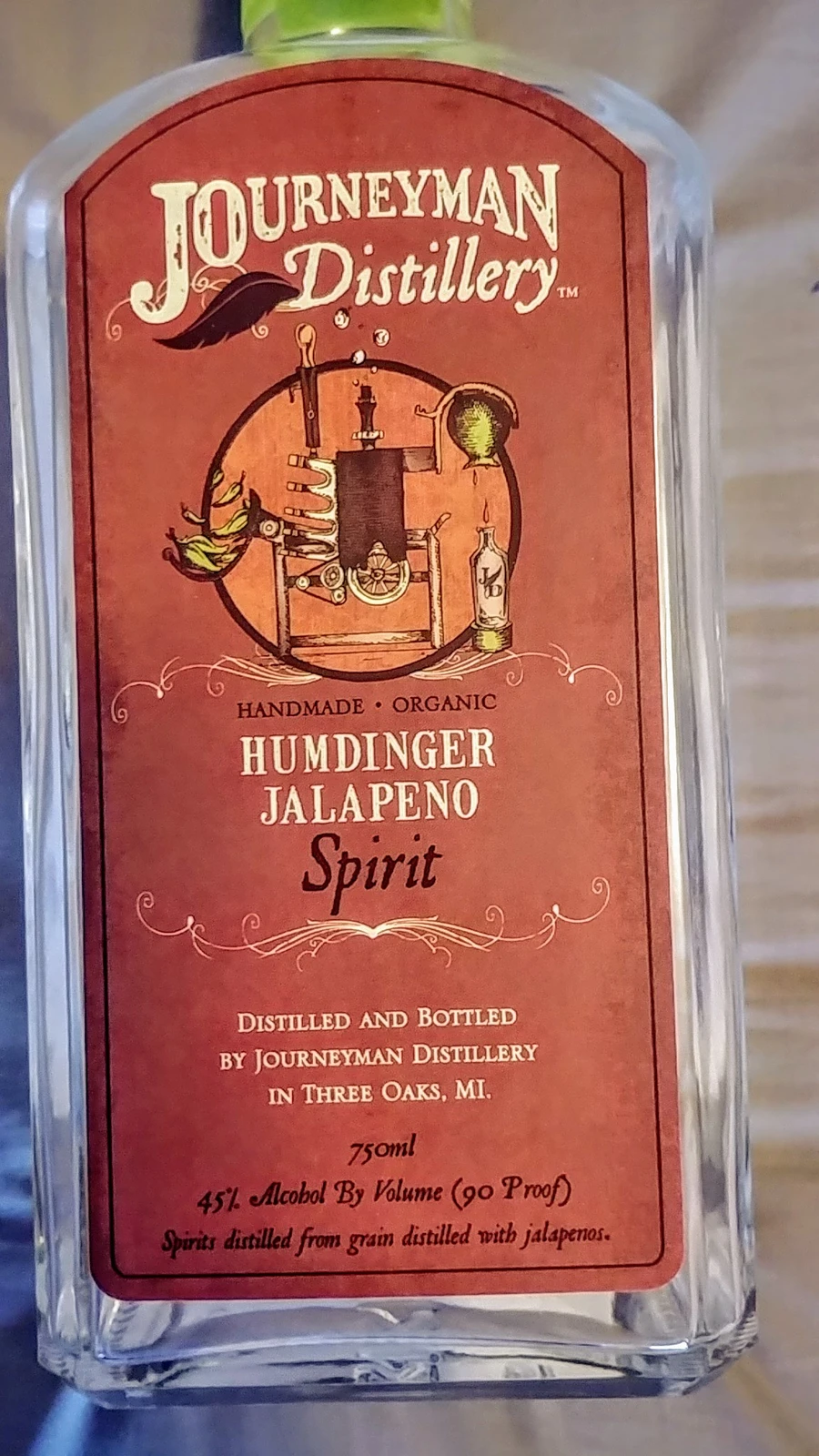 Journeyman Distillery Humdinger Jalapeno Spirit