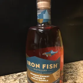 Iron Fish Bourbon Whiskey Finished In Mezcal Barrels