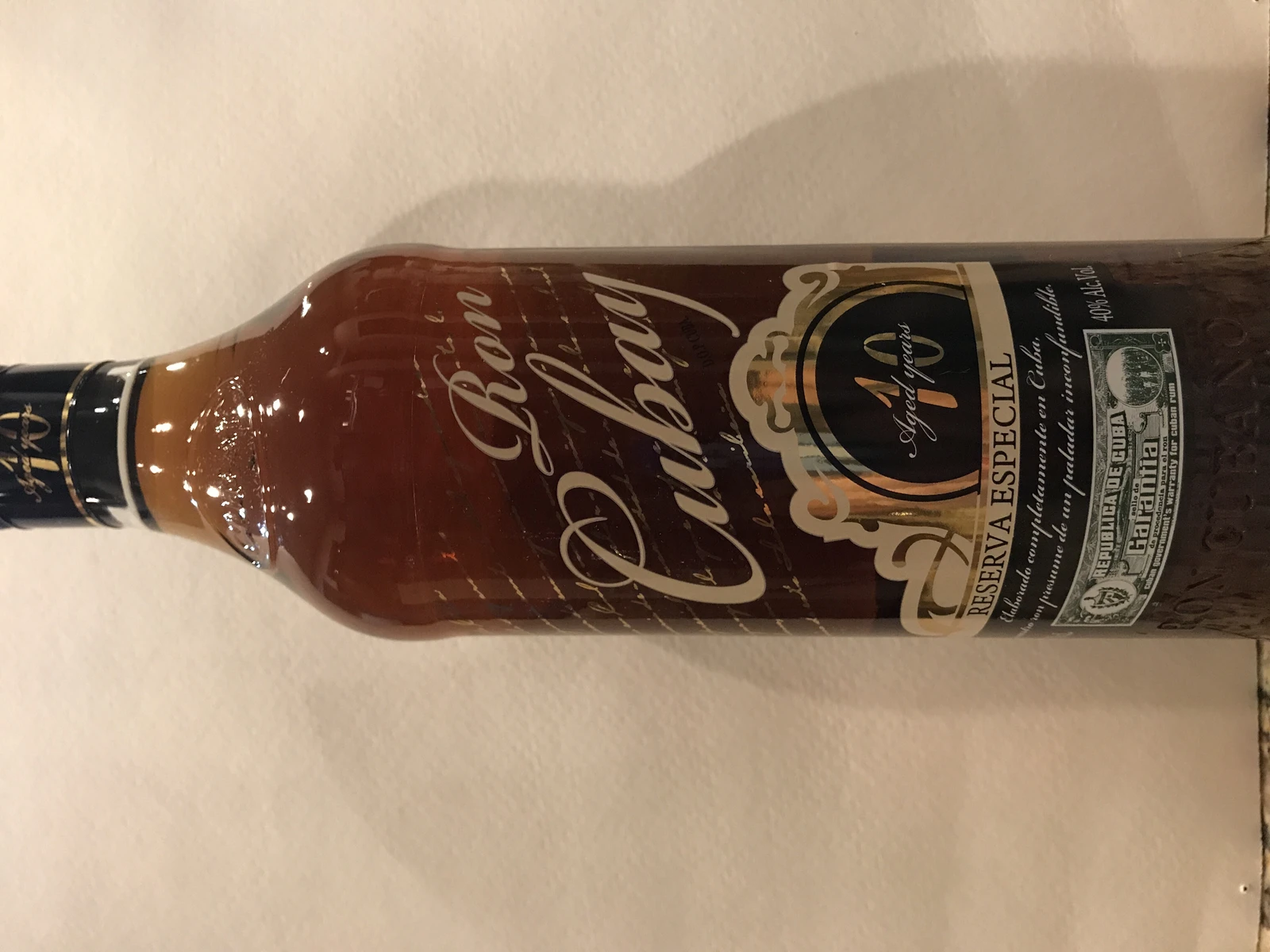 Ron Cubay 10 yr Reserva Especial