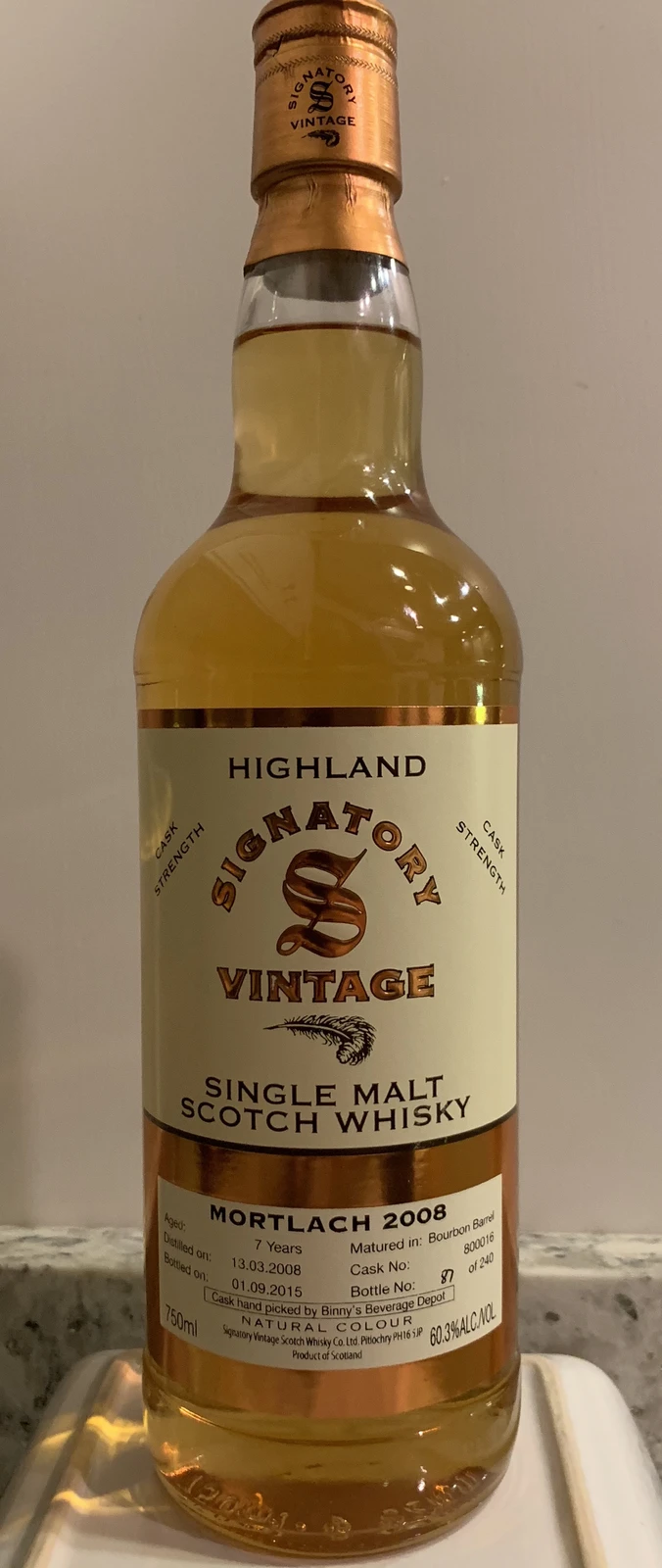 Mortlach 2008 7 Year Cask Strength (Signatory)