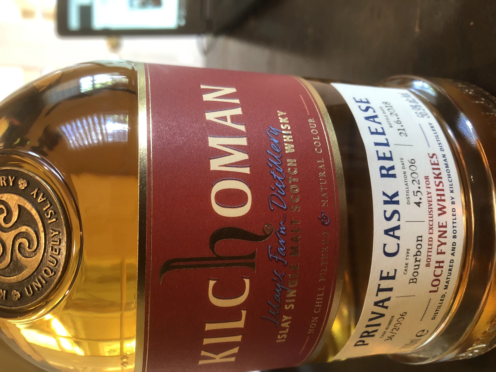 Kilchoman 12 yr old private cask