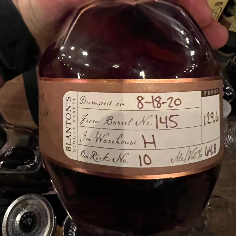 Blanton's Straight From The Barrel 2020-Barrel #145