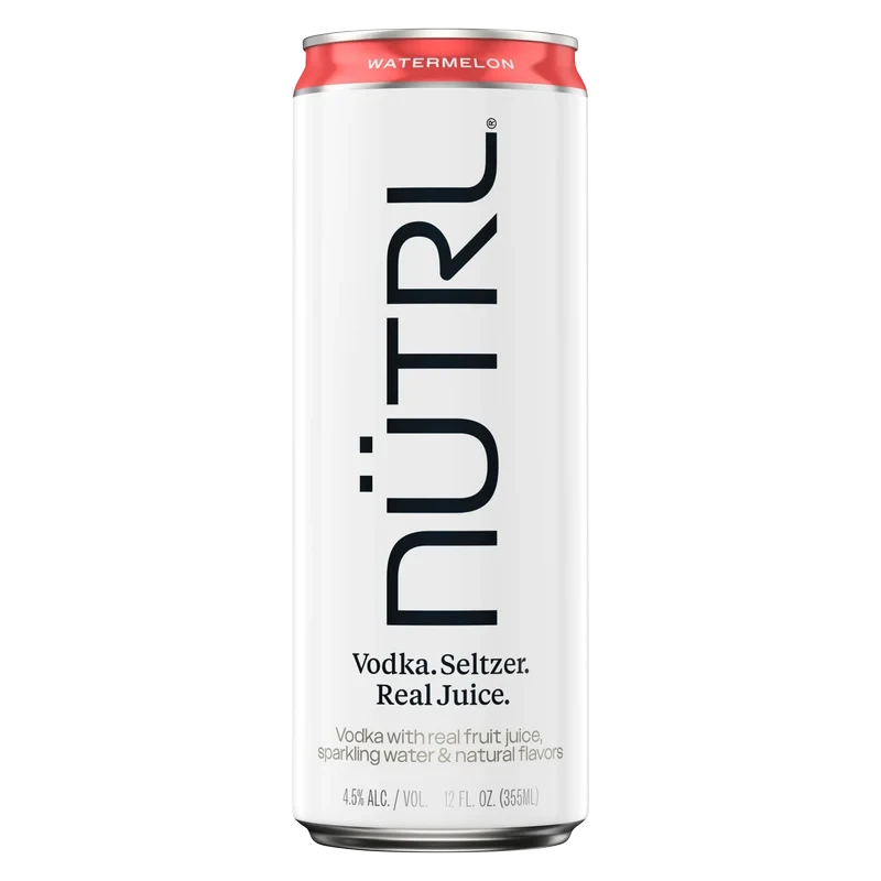 NUTRL Watermelon Vodka Hard Seltzer 12oz Can 4.5% ABV