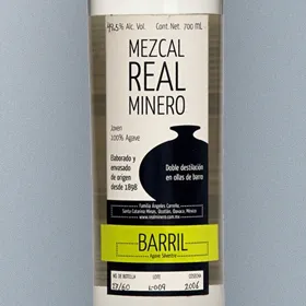 Real Minero Barril Mezcal