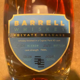 Barrel Whiskey Private Release