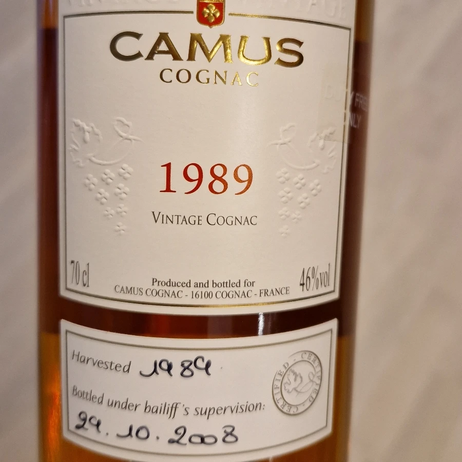 CAMUS 1989 Vintage Cognac